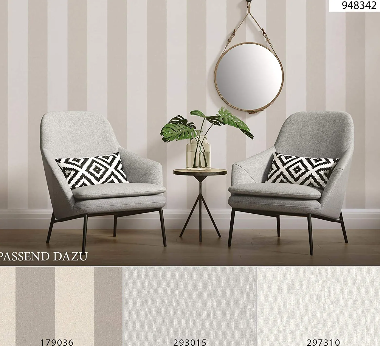 AS Creation Tapete Scandinavian Blossom Blockstreifen