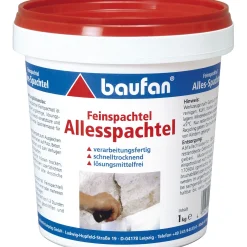Baufan Allesspachtel Feinspachtel 1 kg Spachtelmasse