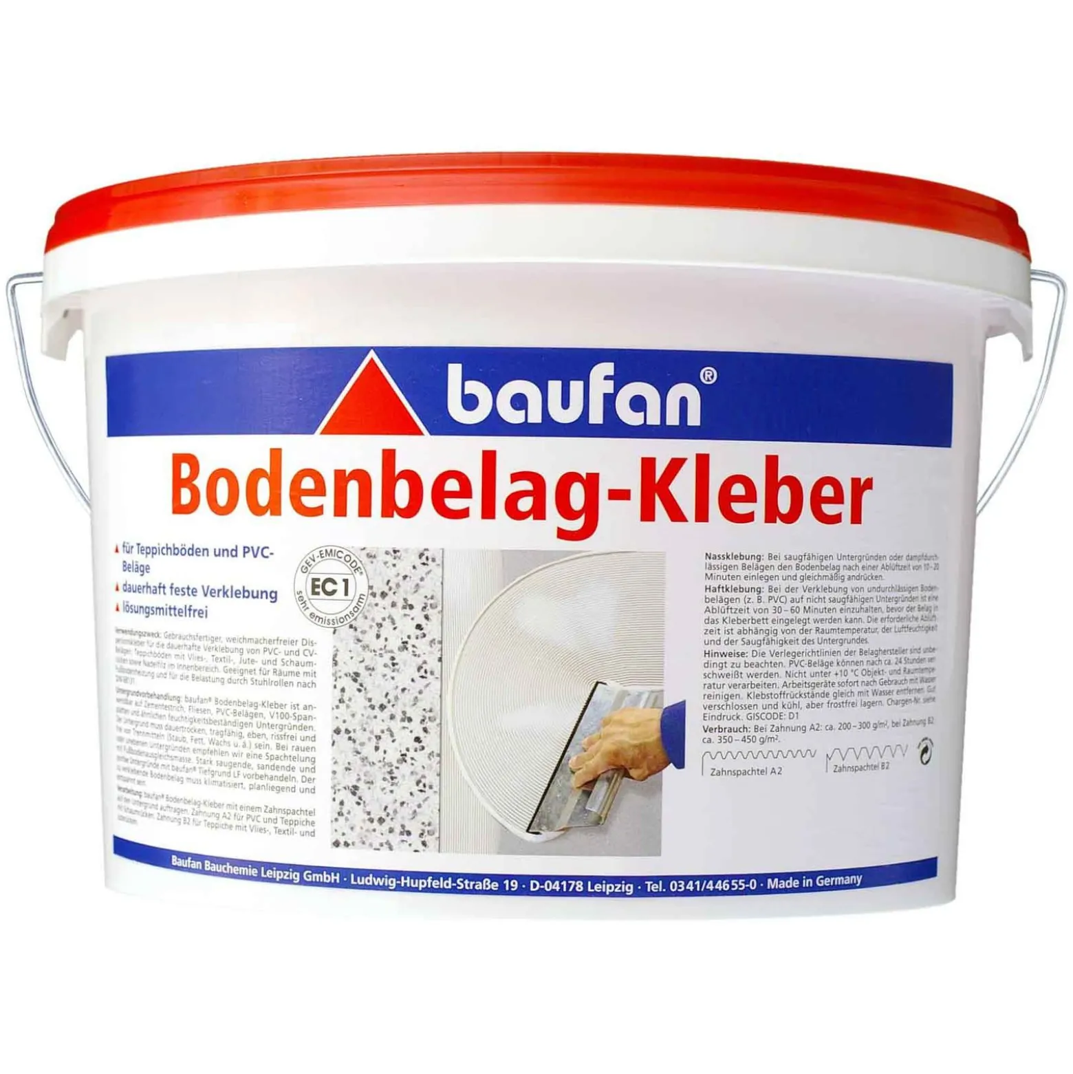 Baufan Bodenbelagkleber 6 kg Klebstoff Teppichkleber