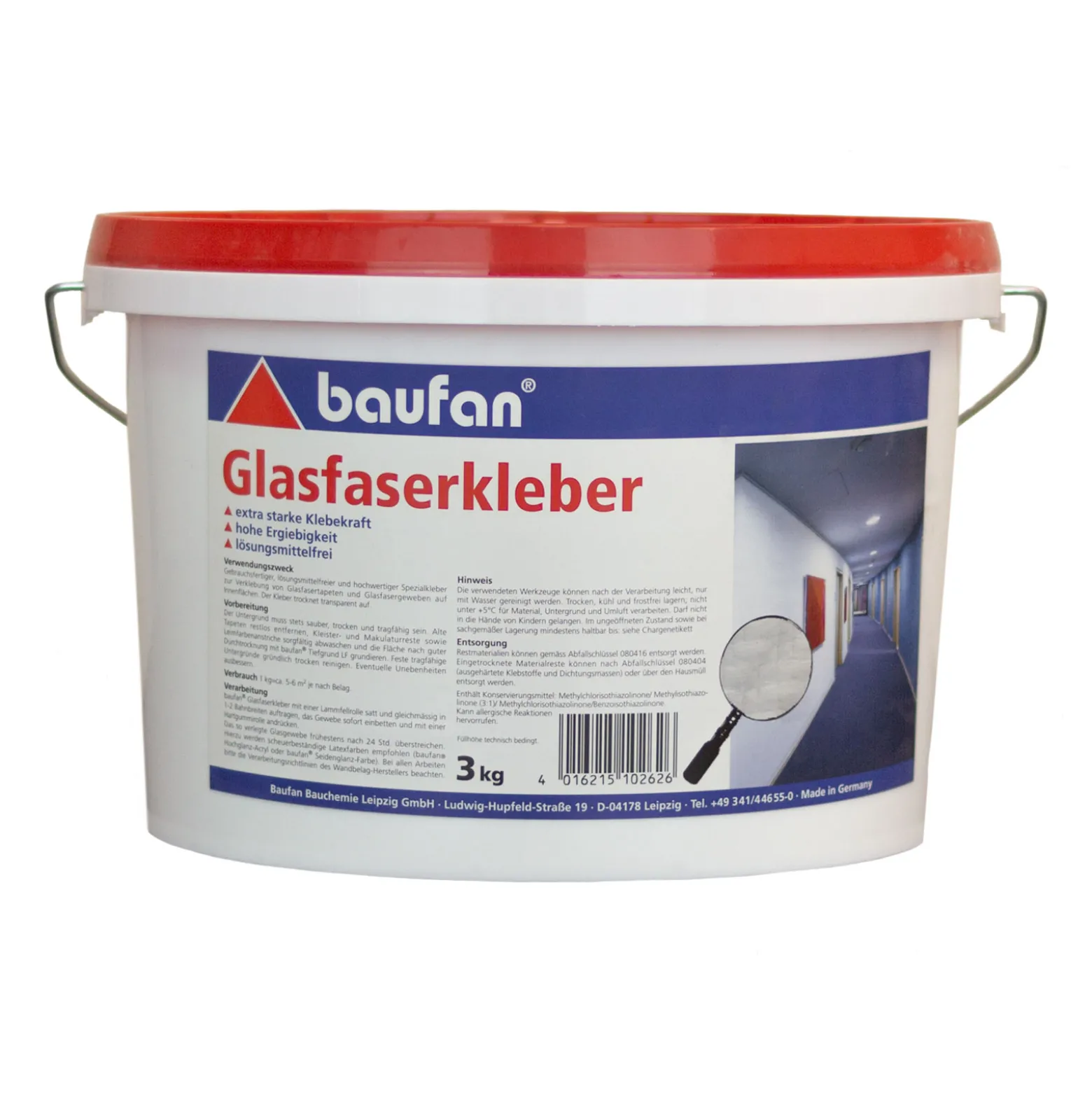 Baufan Glasfaserkleber 3 kg Klebstoff gebrauchsfertig