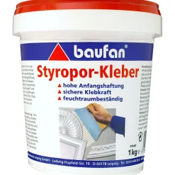 Baufan Styroporkleber 1 kg Dose Klebstoff