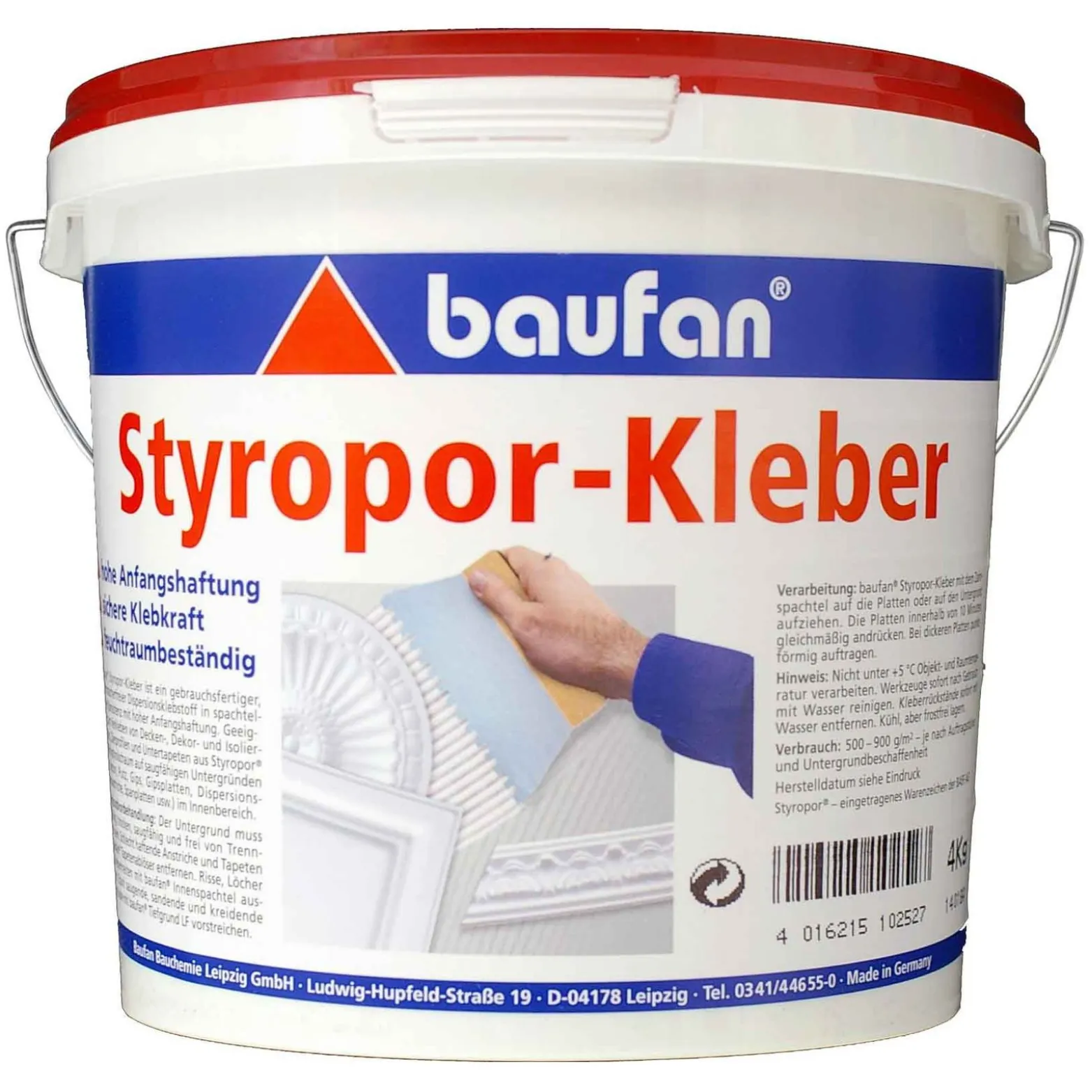 Baufan Styroporkleber 4 kg Eimer Klebstoff