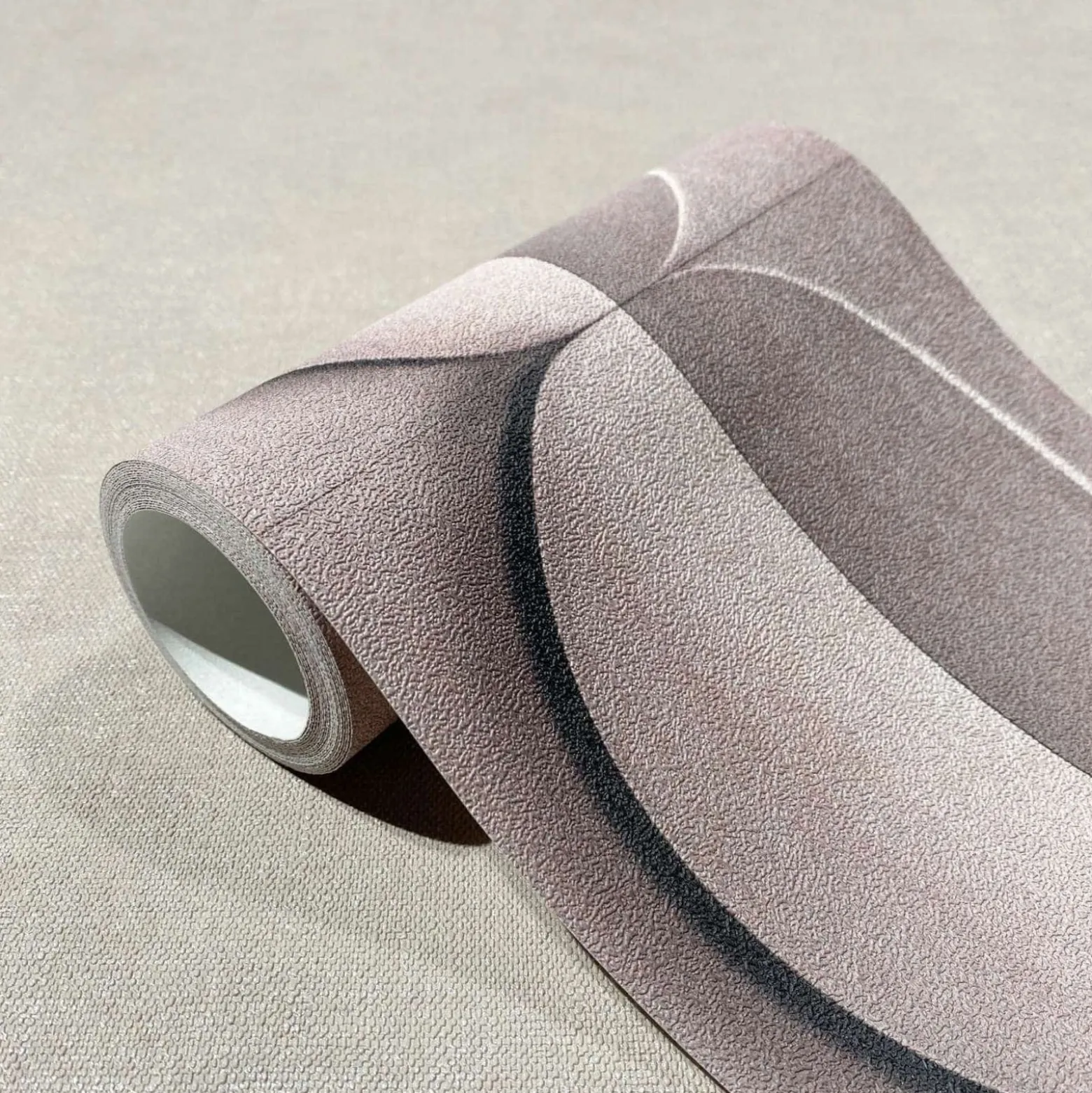 Bordüre Betonoptik 3D Effekt Grafik Rosa Grau 34494
