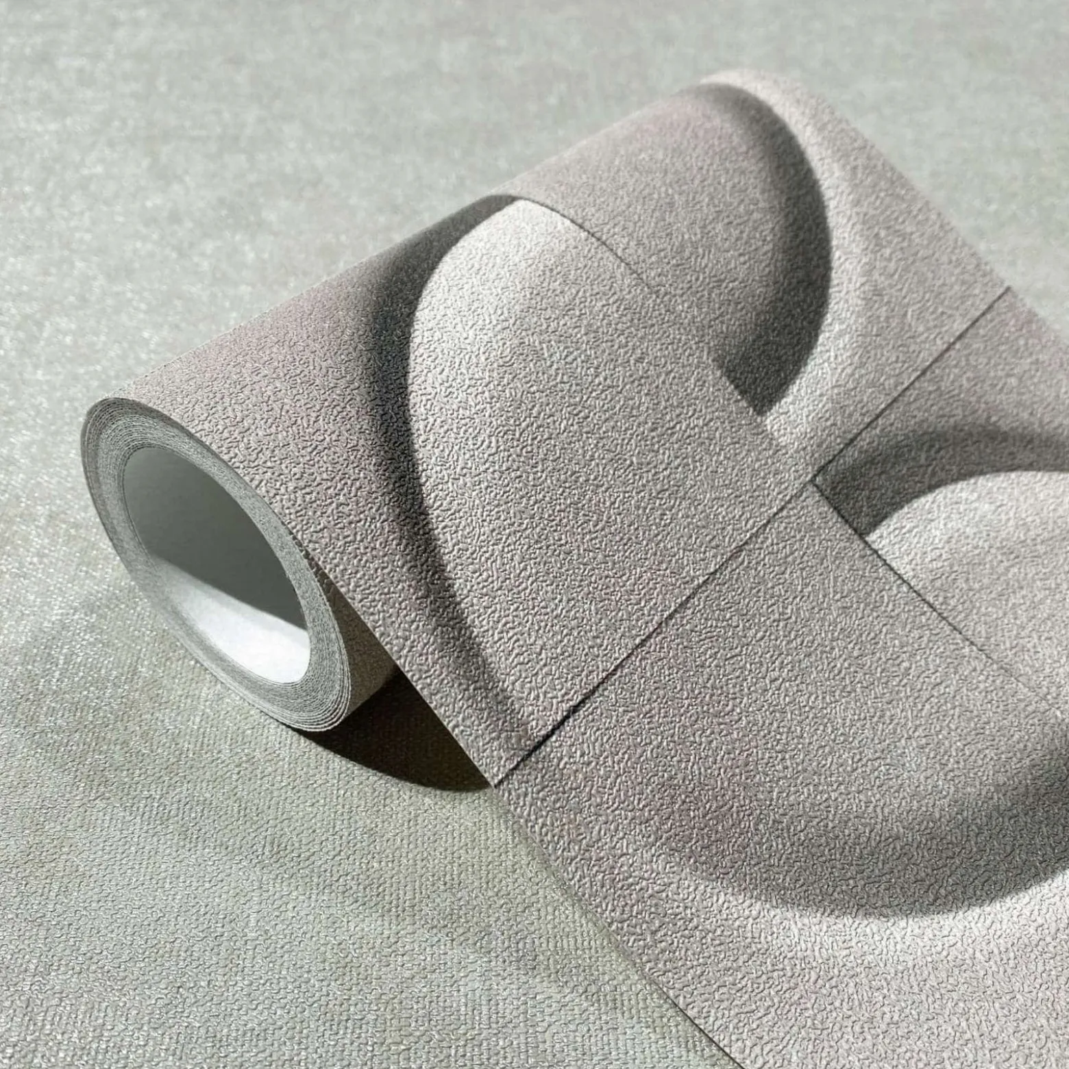 Bordüre Fliesen 3D Effekt Kreise Beige Grau 34469