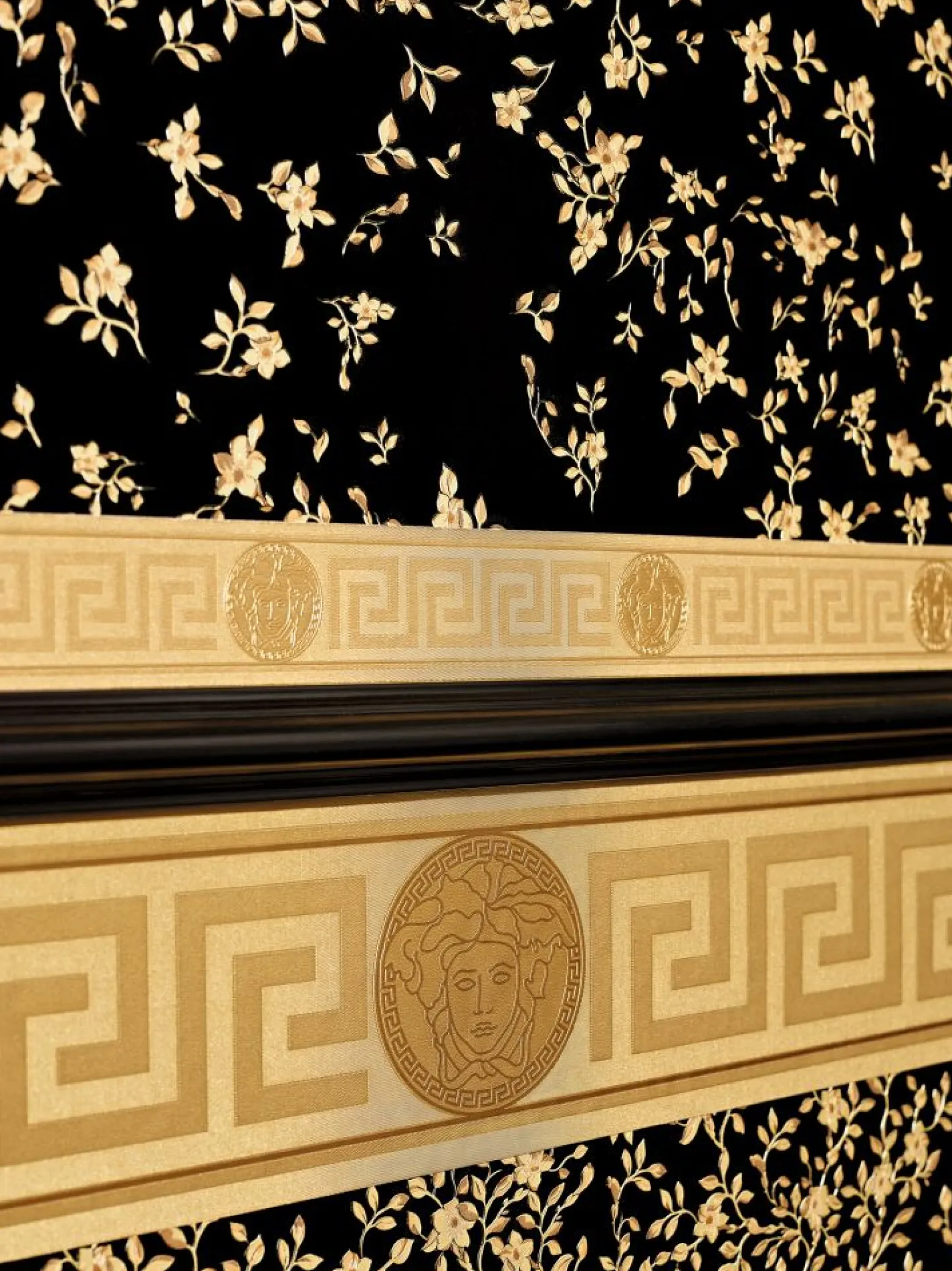 Borte Versace Griechisch Medusa gold Metallic 93522-2