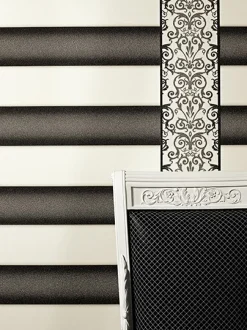 Borte Versace Home Barock weiß schwarz 93547-2