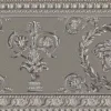 Borte Versace Home Medusa Lorbeer grau silber 34305-3