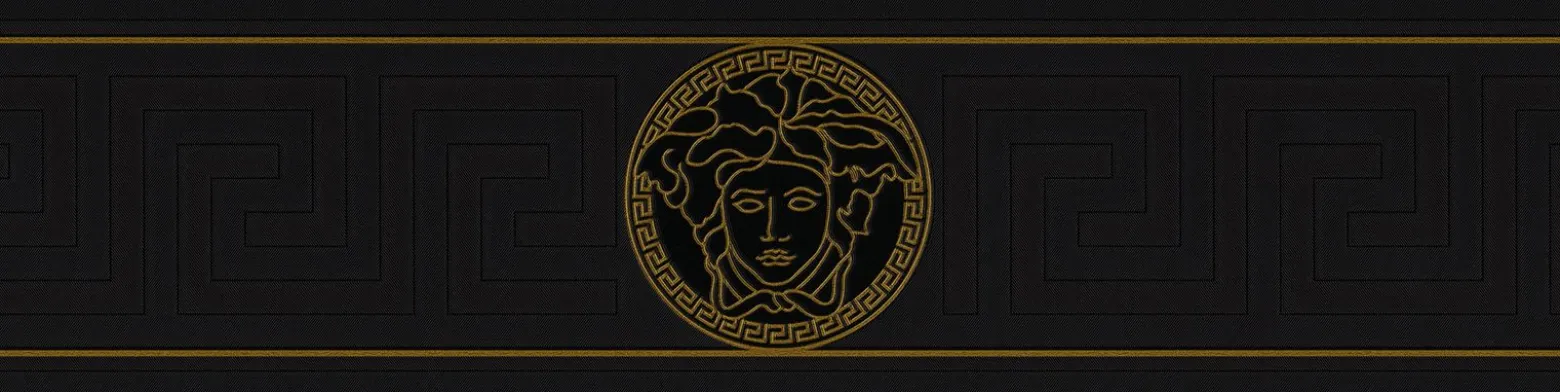 Borte Versace Home Medusa schwarz gold Metallic 93522-4