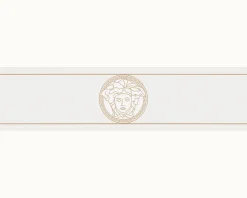 Borte Versace Home Medusa weiß gold Metallic 93522-3
