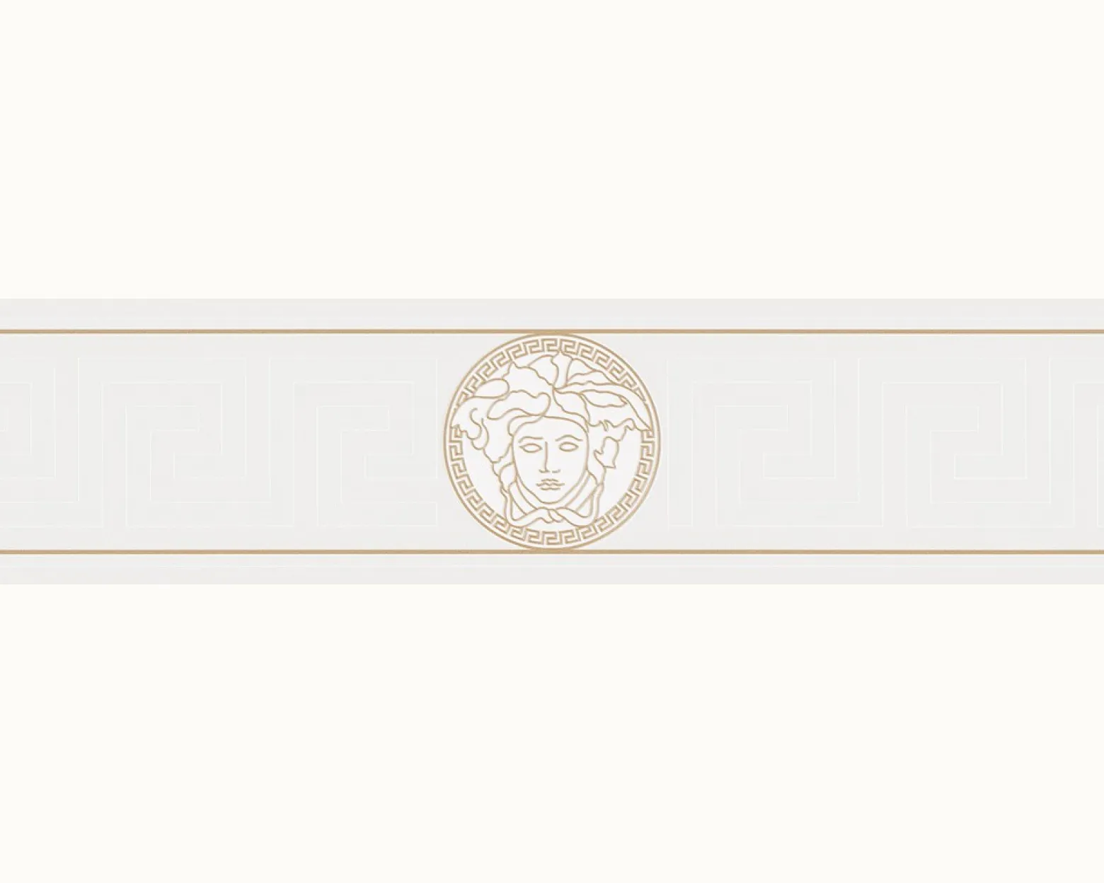 Borte Versace Home Medusa weiß gold Metallic 93522-3