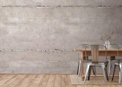 Digitaldruck Beton Optik Mauer Grau Creme 39252-1