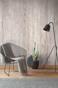 Digitaldruck Beton Wand Optik Grau Creme 39257-1