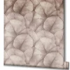Digitaldruck Blattmuster Floral Braun Grau 34599