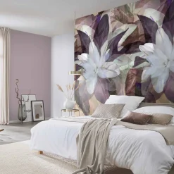 Digitaldruck Elle Floral Tropisch Beige Rot 2269-20