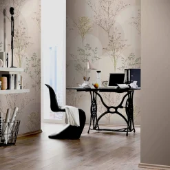 Digitaldruck Elle Grafik Floral Blumen Beige 2268-20