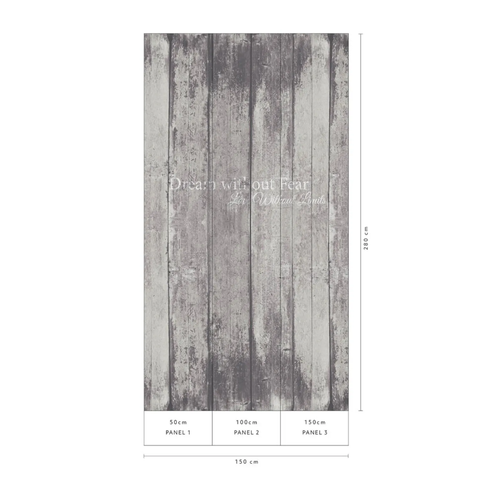 Digitaldruck Elle Holzoptik Shabby Grau 2272-10