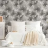 Digitaldruck Farne Floral Tropen Grau Beige 39184-2