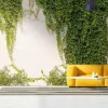 Digitaldruck Floral Efeu Wand Creme Grün 39227-1