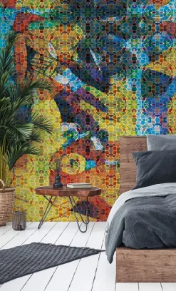 Digitaldruck Fototapete Mosaike bunt DD118825