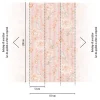 Digitaldruck Streifen Blumen Rosa Beige 39202-1