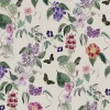 Digitaldruck Vlies Floral Blumen Beige Lila Rot 33141