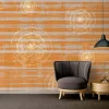 Digitaldruck Vlies-Fototapete Kreise orange grau DD116591