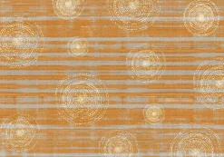 Digitaldruck Vlies-Fototapete Kreise orange grau DD116591