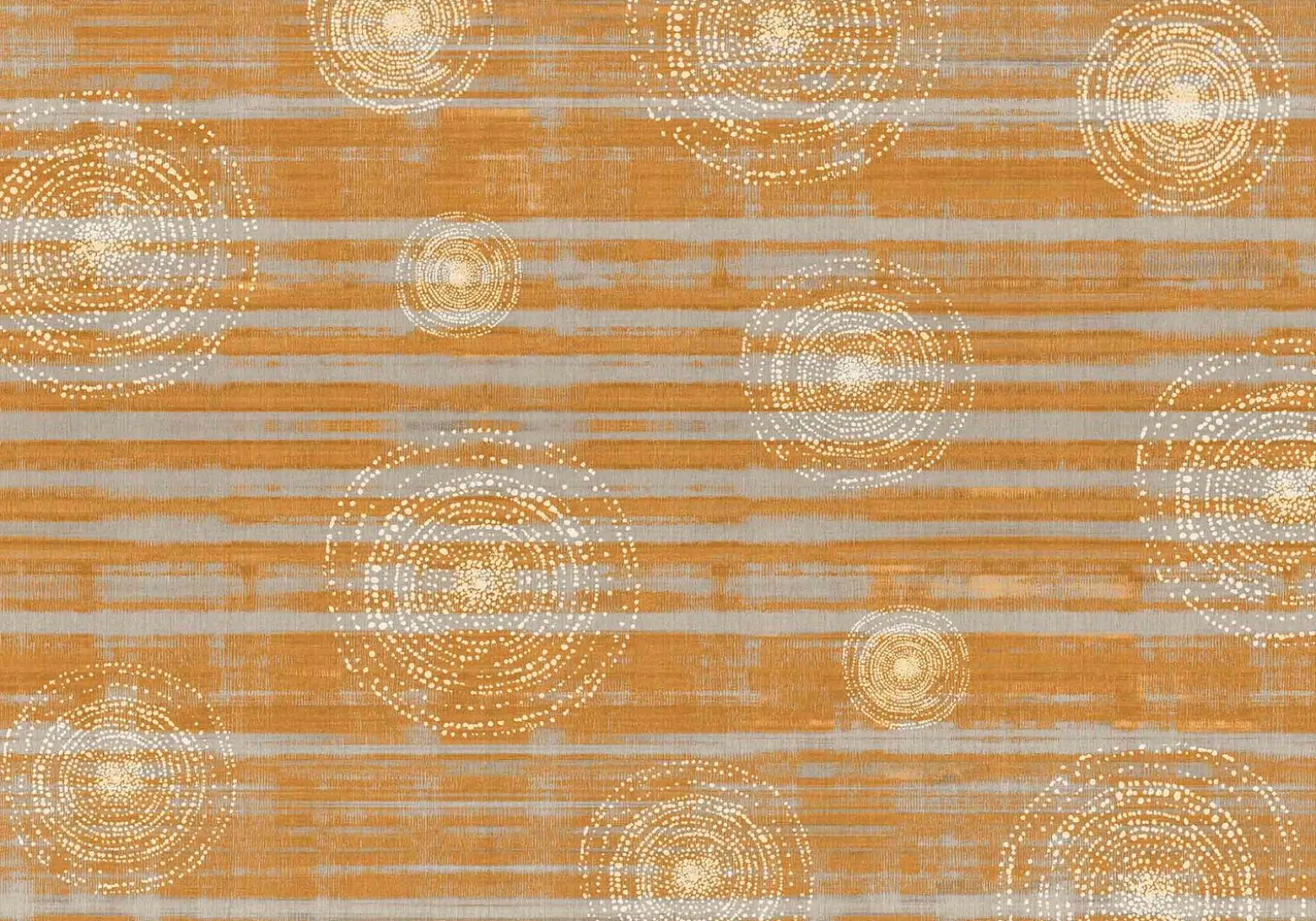 Digitaldruck Vlies-Fototapete Kreise orange grau DD116591