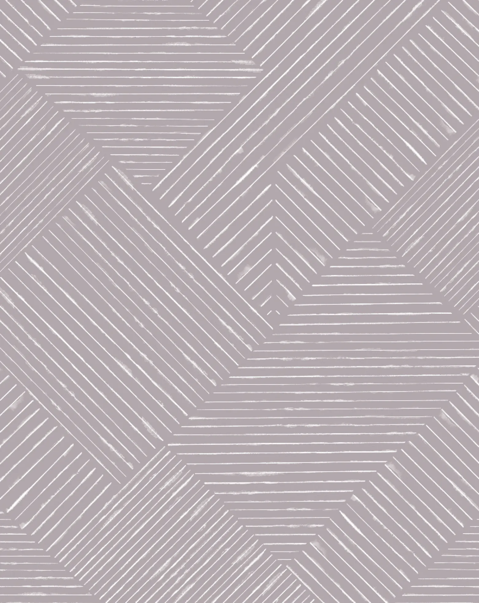 Digitaldruck Vlies Linien Muster Lila Weiß 33127