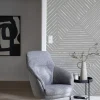 Digitaldruck Vlies Linien Muster Grau Weiß 33128