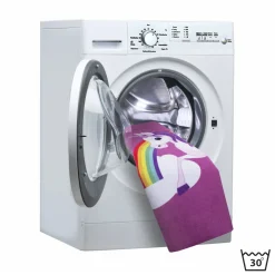 Einhorn Spielteppich Mädchen Lila WASCHBAR 95x133cm