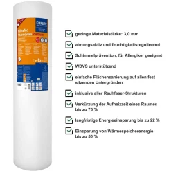 Erfurt KlimaTec Thermovlies Premium - 2 Rollen + Kleber