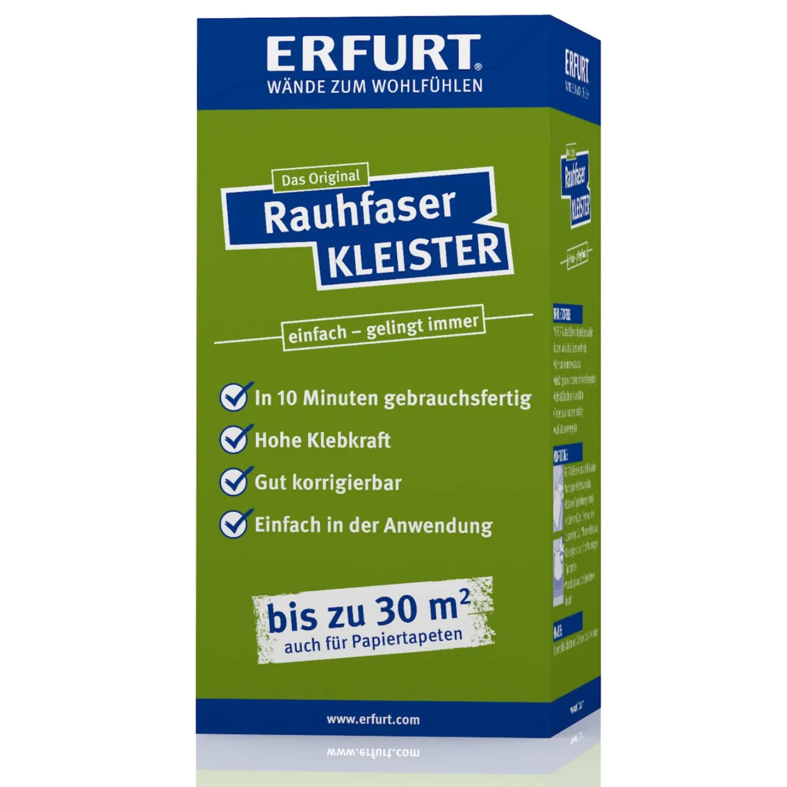 Erfurt Rauhfaser Kleister 200g Tapetenkleister Papier
