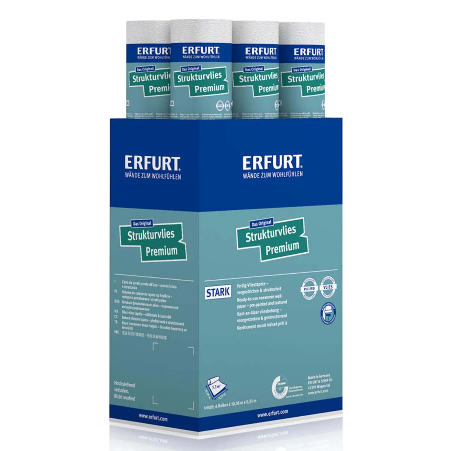 Erfurt Strukturvlies Premium 504 Steinoptik Vliestapete
