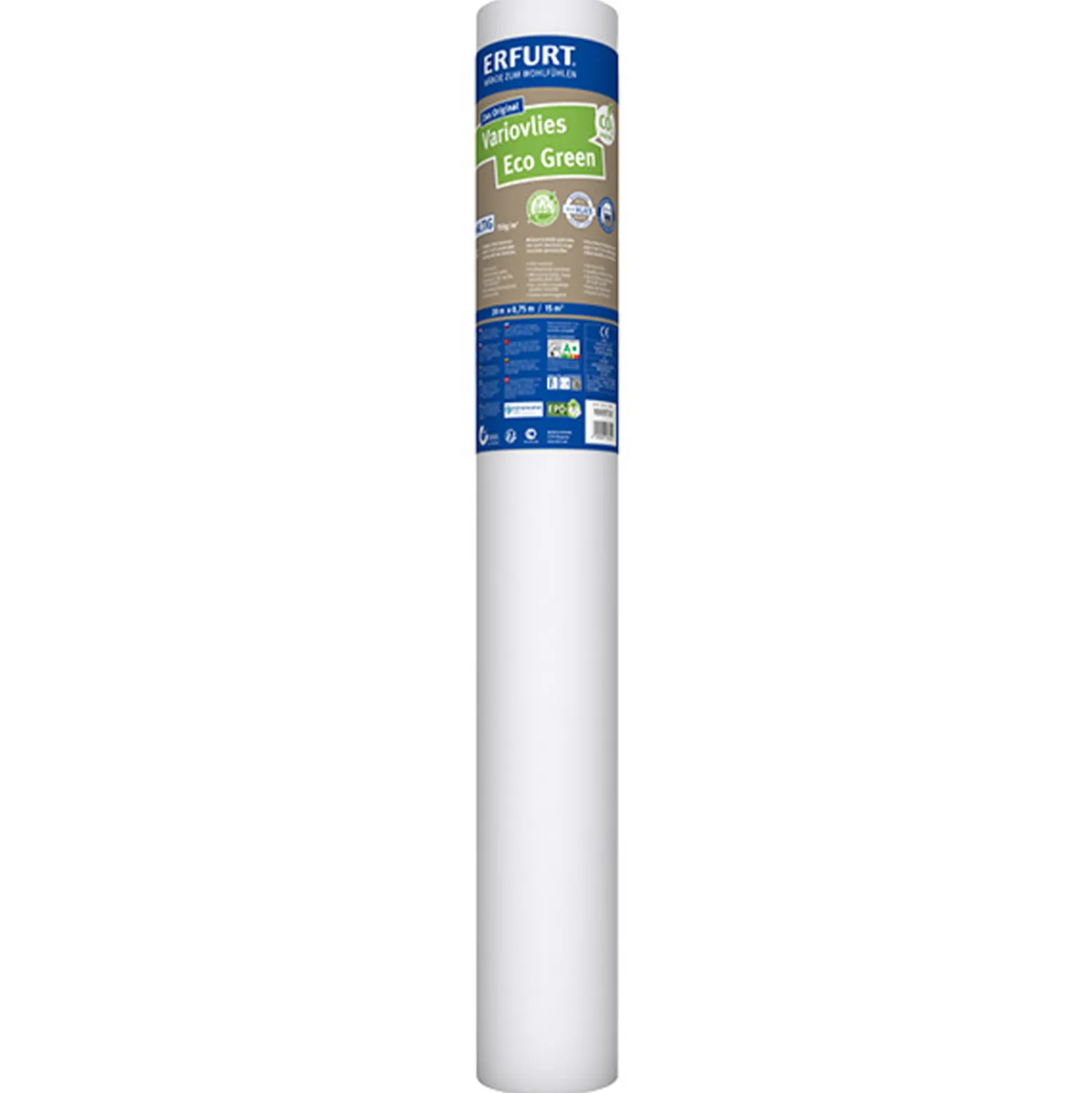 Erfurt Variovlies Glattvlies Tapete Eco Green 15 m²