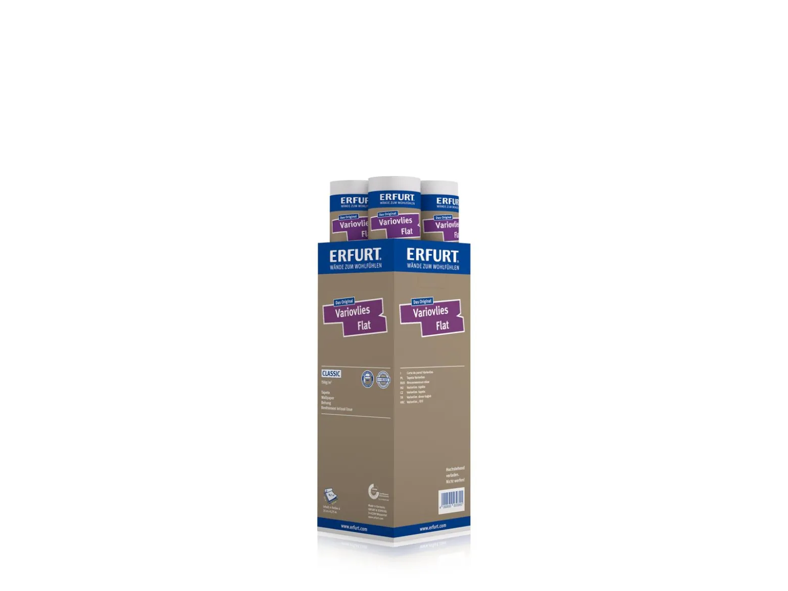 Erfurt Variovlies Glattvlies Tapete Flat Classic 18,7 m²