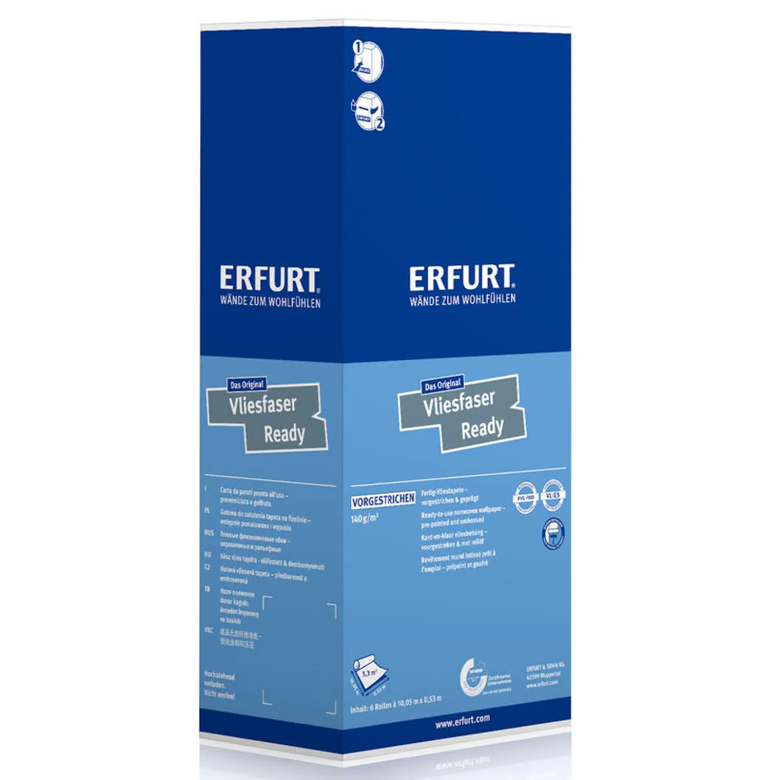 Erfurt Vliesfaser Ready 305 Vliestapete bedruckt