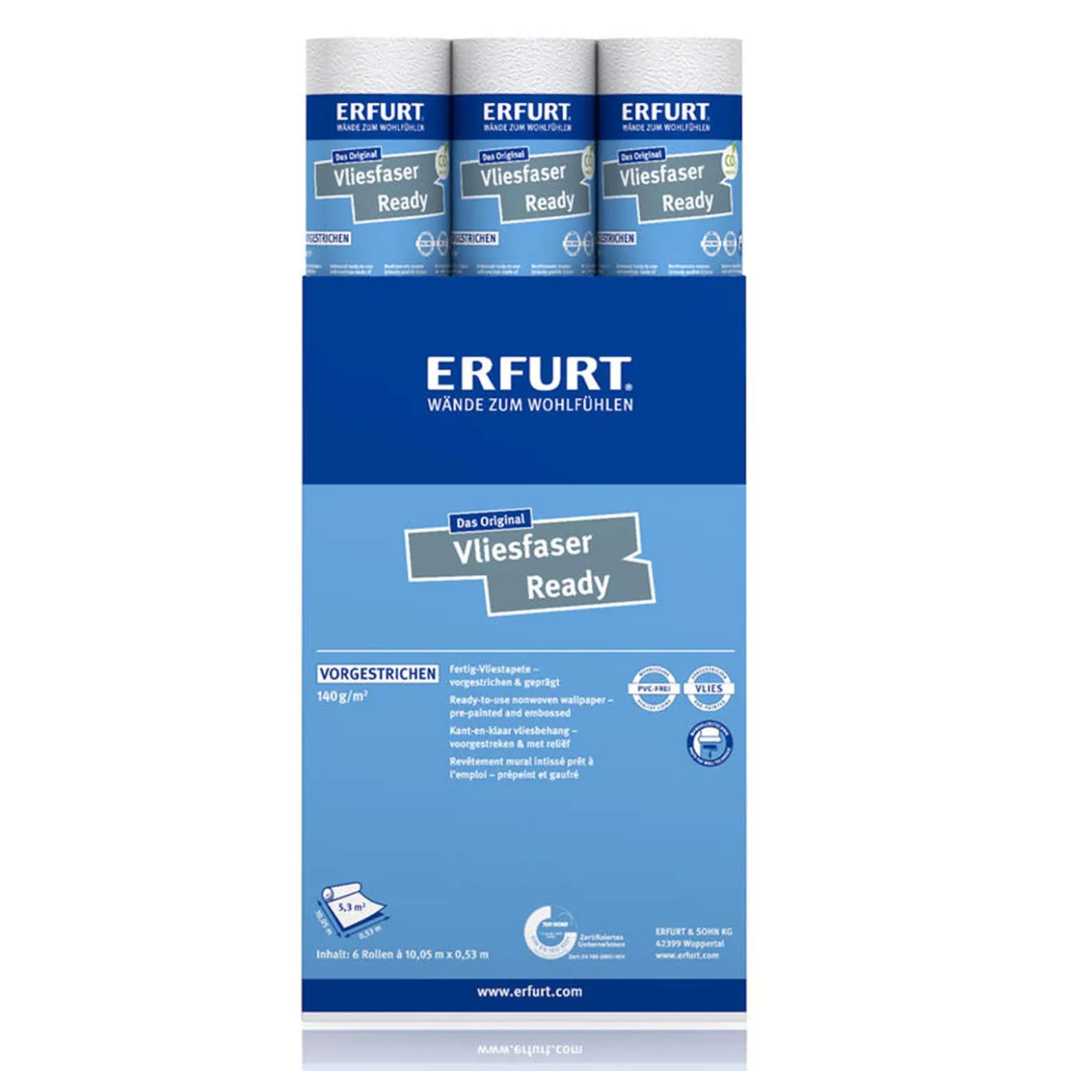 Erfurt Vliesfaser Ready 300 Vliestapete bedruckt