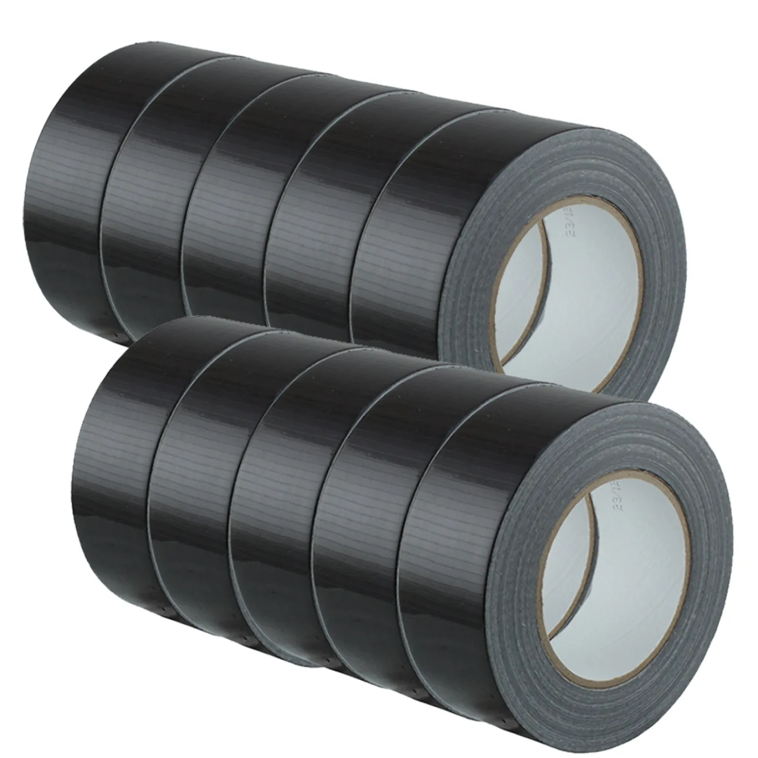 10er Set Panzerband Klebeband schwarz 48mm x 50m