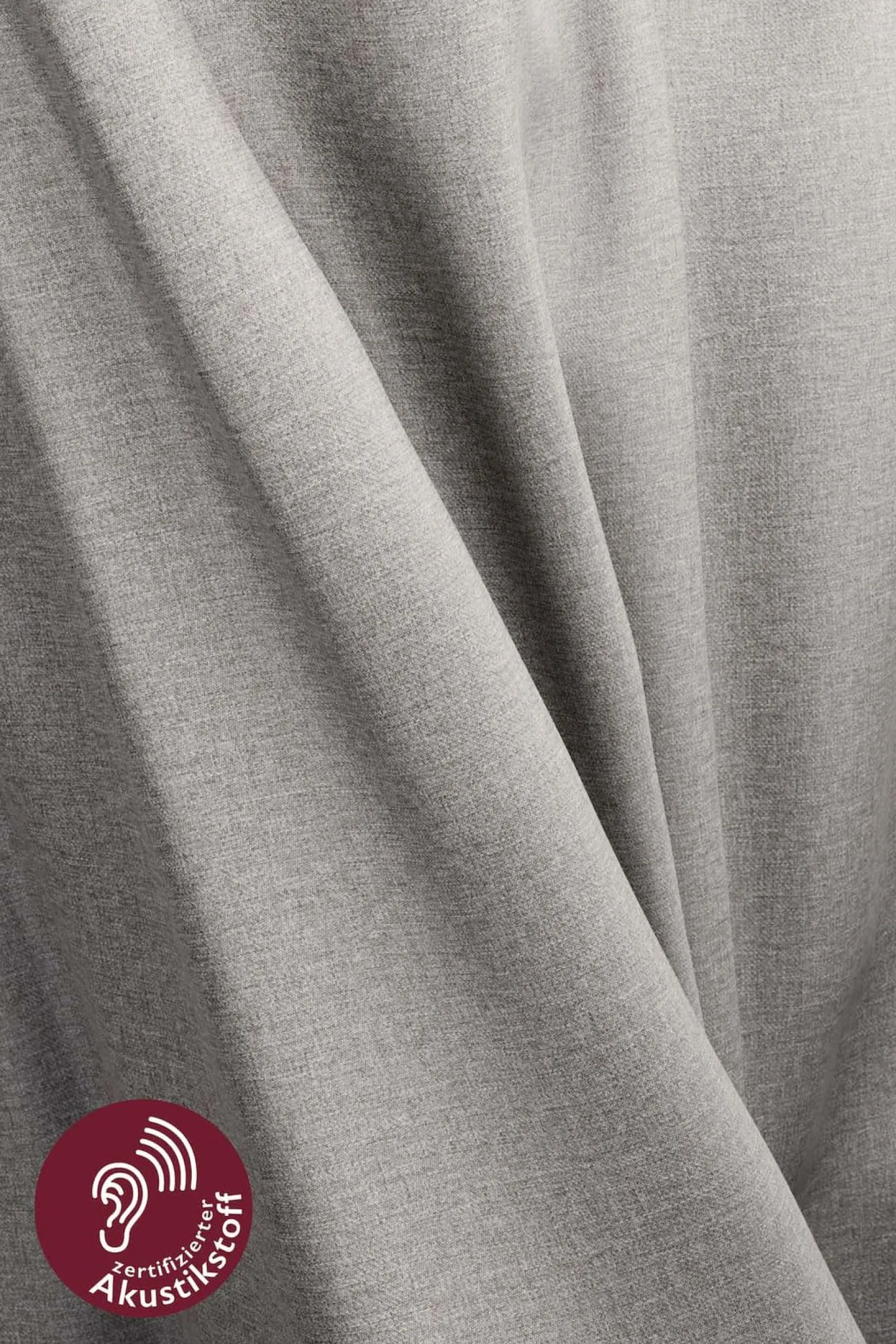 Fertigschal Uni taupe blickdicht Allen 245x140