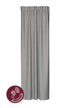 Fertigschal Uni taupe blickdicht Allen 245x140