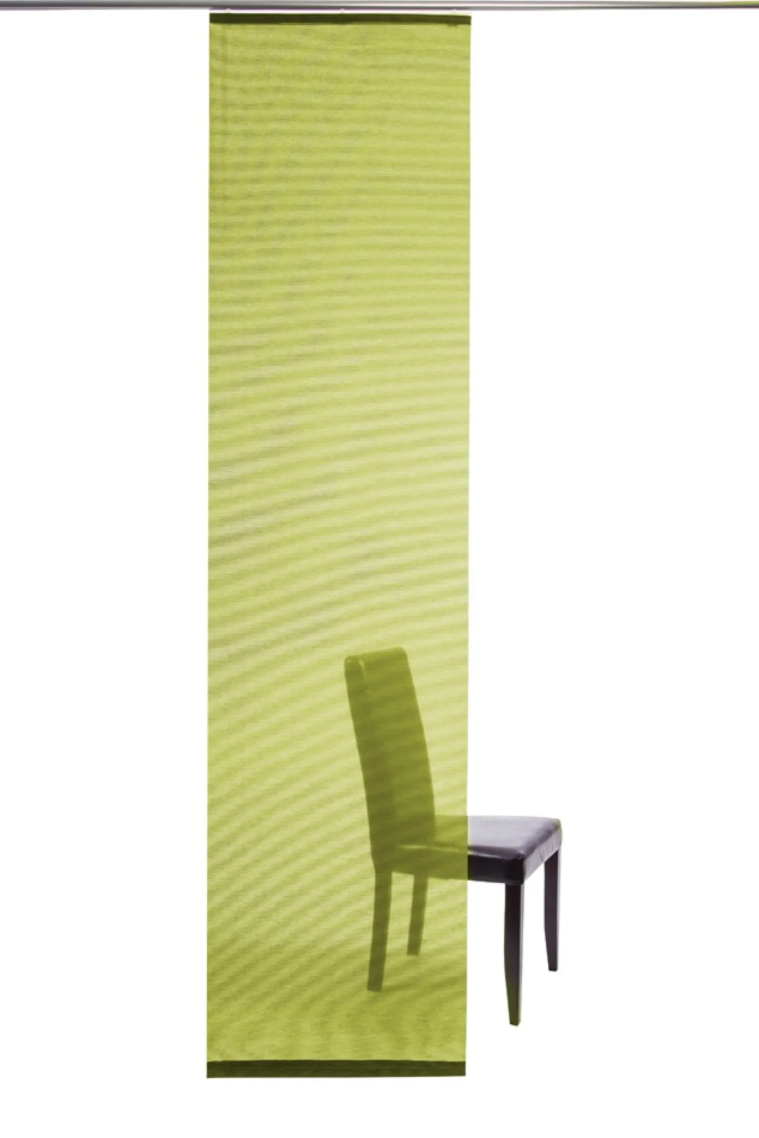 Flächenvorhang Uni grün halbtransparent 60x245 5802-24