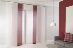 Flächenvorhang Uni weiß halbtransparent 60x245 5802-00