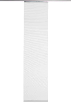 Flächenvorhang Uni weiß halbtransparent 60x245 5802-00