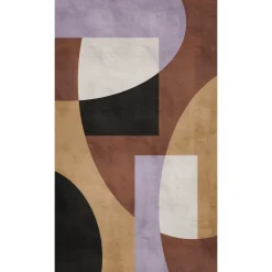 Fototapete Abstrakt Grafik Braun Lila Schwarz 39859-1