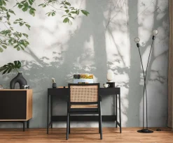 Fototapete Blätter Baum Schatten Weiß Grün 39925-1