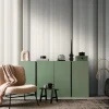 Fototapete 3D-Optik Streifen Creme Beige 39841-1