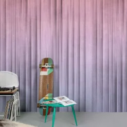 Fototapete 3D-Optik Streifen Rosa Lila ML6102
