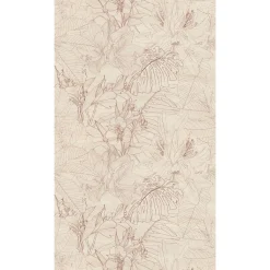 Fototapete Dschungel Floral Beige Creme 39886-1