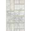 Fototapete Fenster 3D-Optik Creme Grün 39845-1